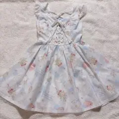 【美品♡匿名配送】LIZ LISA アイシングクッキー柄 ワンピース ブルー