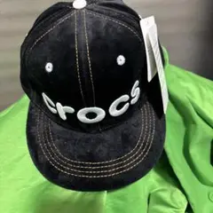 Crocs 黒 キャップ 54cm新品スナップバック式