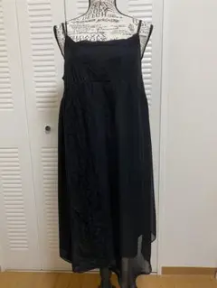 キャミワンピース　黒キャミ　黒ワンピース