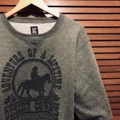 graniph / グラニフ　ネップ生地　スウェット　トレーナー　Vガゼット
