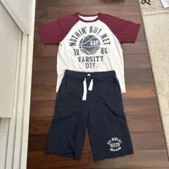 GAP 140cmTシャツと130cmショートパンツセット
