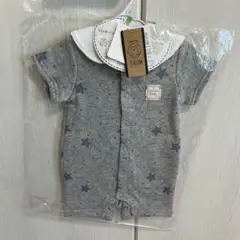 【新品・未使用】TEATAM 星柄ロンパース グレー