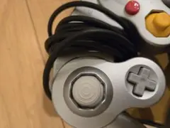 ゲームキューブ コントローラー シルバー ブルー