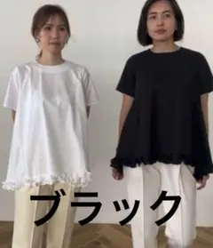 OHGA オオガ フラワージャガードブラウス ブラック - メルカリ