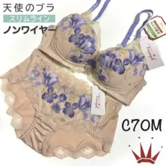 C70M トリンプ プレミアム 天使のブラ スリムライン ノンワイヤーブラセット