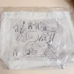 ディズニー プルート トートバッグ キャッツ＆ドッグス展 デザイン スケッチ