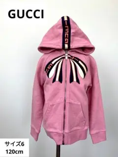美品✨グッチ GUCCI パーカー リボン GUCCIロゴ