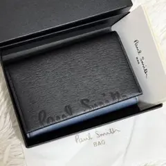 【未使用】現行　ポールスミス　クロップドロゴ 名刺入れ　エンボス