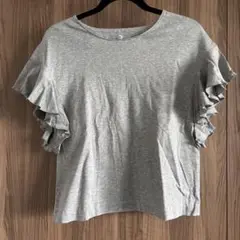 Viaggio Blu フリル袖 グレー Tシャツ サイズ2