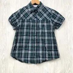【夏物セール中！/美品】 CINEMA CLUB 半袖チェックシャツ L