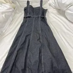 期間限定セール‼️早い者勝ち‼️ほぼ新品‼️ロングデニムキャミワンピース