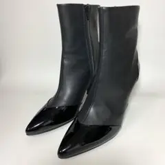 ブラック バイ マウジー サイドジップショートブーツ
