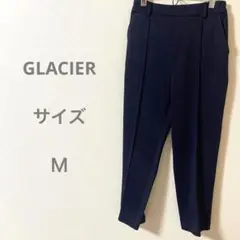 GLACIER グラシア ネイビー センタープレス スラックス