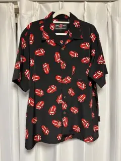 美品　希少 ベロ・マークボタン ローリングストーンズ アロハシャツ　L