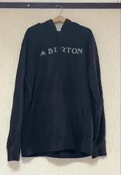 BURTON ブラック ジップアップパーカー