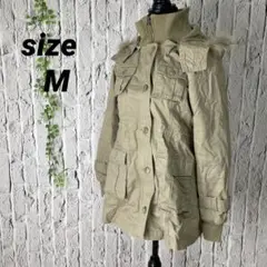 美品 vintage M ベージュ ラクーンファーミリタリージャケット