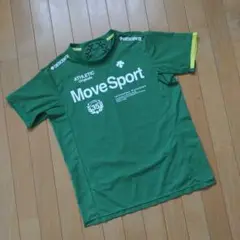 [DESCENTE "COOL" Move Sport] Tシャツ グリーン L
