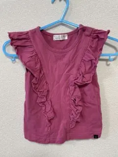 a.v.v フリル付き Tシャツ 80サイズ パープル