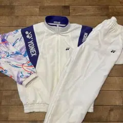 【極美品】90s ヨネックス ジャージ上下 裏起毛 ナイロンジャケット M