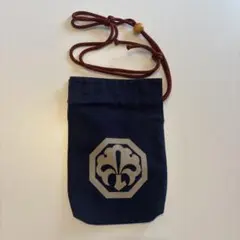 歌舞伎。中村屋巾着　未使用に近い。