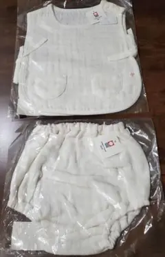 selbie オーガニックソフト チェックベビーポンチョとパンツ　今治タオル