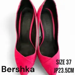【ほぼ未使用】Bershkaヒール 蛍光ピンク 約23.5cmヒール高約10cm