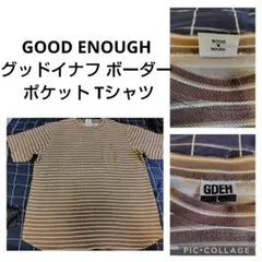 グッドイナフ 初期 ボーダー 長袖Tシャツ 2025年最新】GOOD ENOUGH 柄・デザイン:ボーダー メンズ T
