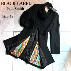【大きいサイズ/42】ブラックレーベル ポールスミス ロング カシミヤ コート