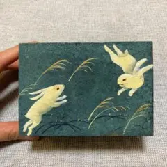 昭和レトロ 木製小物入れ&針山セット