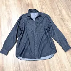 【美品】ユニクロ UNIQLO デニムオーバーシャツ ブルー XLサイズ