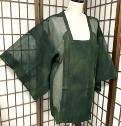 ◎C127正絹　夏用　羅　道行コート　ぼかし　極美品　着物