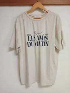 新品/ベージュ/SLOBE IENA ネップ天竺ニュアンスロゴTEE