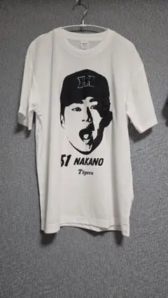 最安値　阪神タイガース　選手顔Tシャツ　2025 第2弾　中野拓夢選手