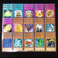 9348 遊戯王 極星 デッキパーツ 15種45枚 ノーマル 字レア