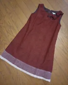 トッカ 140 リボン ワンピース バンビーニ 赤 TOCCA BAMBINI