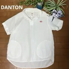 【DANTON】 リネンプルオーバーシャツ