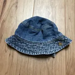 【babyGAP】 ベビーギャップ デニム バケットハット クマ刺繍