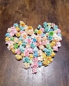 ペーパークラフト　ミニ薔薇　100個