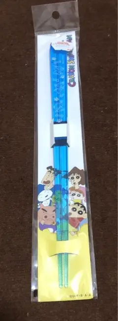 クレヨンしんちゃん　クリア箸　シロ　ブルー