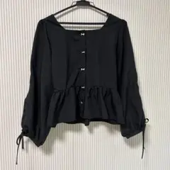 OLIVE des OLIVE ペプラムドロストブラウス