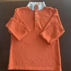 23区HOMME メンズ ハーフボタンニット☆オレンジ