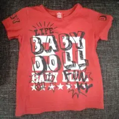 BABY DOLL ベビードール 赤 Tシャツ 110サイズ