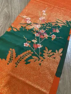 新品 正絹の帯揚げ クリスマスカラー