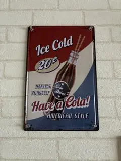 アイスコールドコーラ レトロ看板
