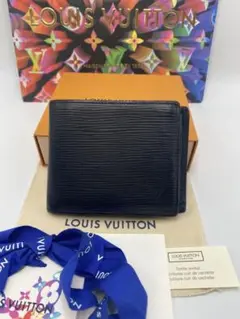 美品‼️ 新型ルイヴィトン エピ ポルトフォイユ マルコ 二つ折り財布 メンズ