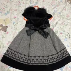 kumikyoku クミキョク 子供服 ワンピース 黒 SSサイズ