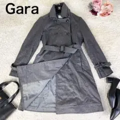【美品】Gara ガラ トレンチコート ロング丈 カシミヤ100% ベルト付