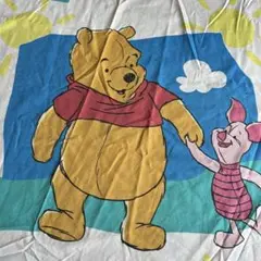 プーさん　ヴィンテージシーツ　ハギレ　リメイク