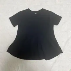 Coca エンボス加工　130cm 半袖トップス　ペプラム　親子リンク　女の子