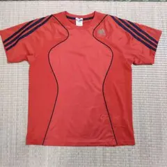 アディダスT シャツ赤　メンズL
